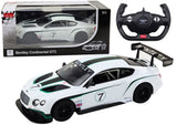 Fjärrstyrd bil Bentley Continental GT3 1:14 vit 2,4 GHz