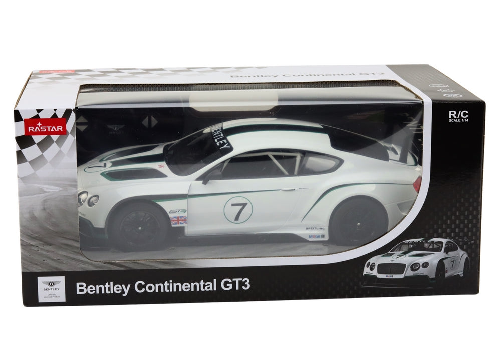 Fjärrstyrd bil Bentley Continental GT3 1:14 vit 2,4 GHz