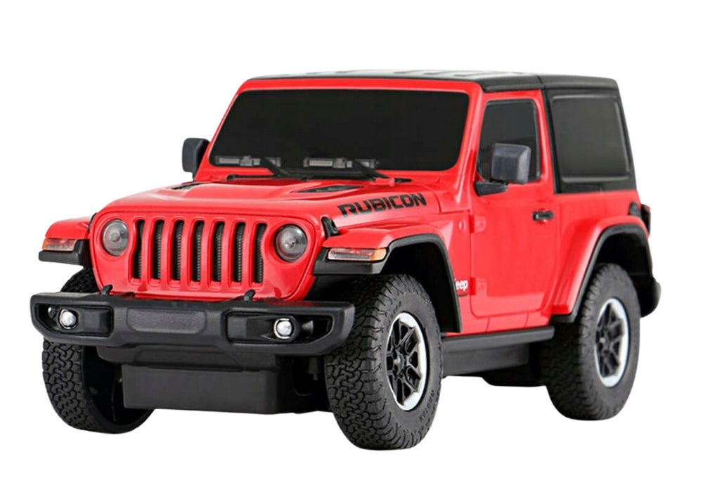 Fjärrstyrd bil Jeep Wrangler JL Rubicon 1:24 röd med fjärrkontroll