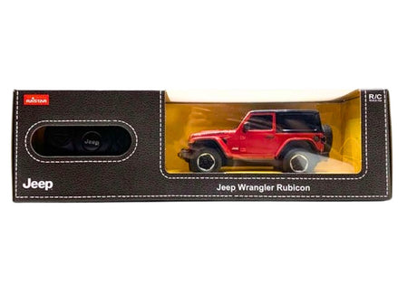 Fjärrstyrd bil Jeep Wrangler JL Rubicon 1:24 röd med fjärrkontroll