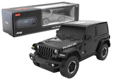 Fjärrstyrd bil Jeep Wrangler JL Rubicon 1:24 svart med fjärrkontroll