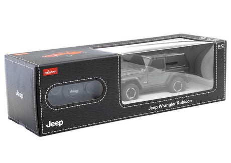 Fjärrstyrd bil Jeep Wrangler JL Rubicon 1:24 svart med fjärrkontroll