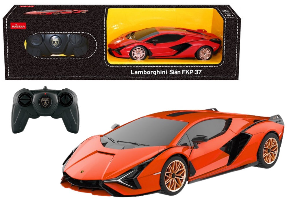 Fjärrstyrd bil Lamborghini Sián orange 38 cm, batteridriven 6+