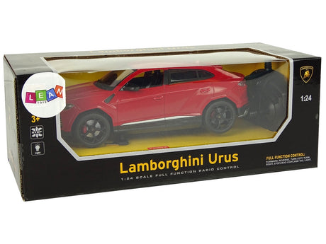 Fjärrstyrd bil Lamborghini Urus 1:24 röd 2.4 GHz med ljus
