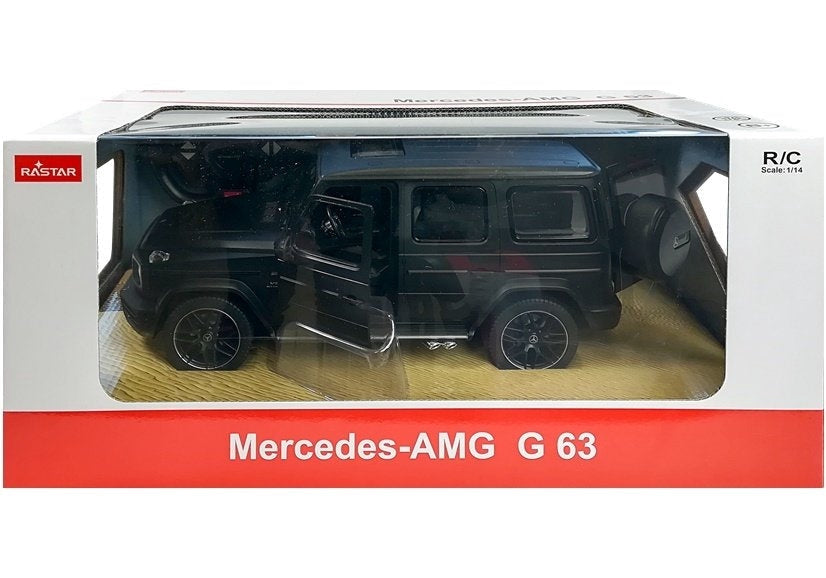 Fjärrstyrd bil Mercedes G63 1:14 svart med LED-ljus 2.4 GHz