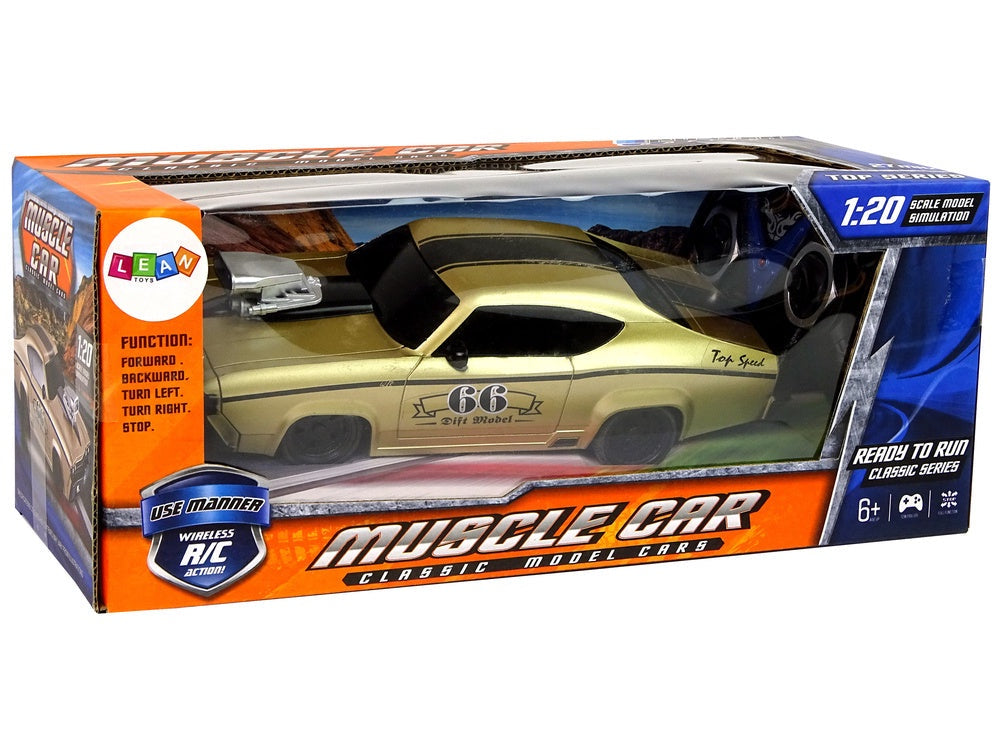 Fjärrstyrd bil Mustang GT 66 1:20 guld/svart, från 6 år