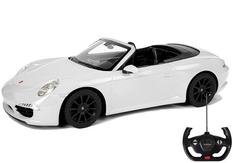 Fjärrstyrd bil Porsche 911 Carrera S 1:12 vit med LED-ljus