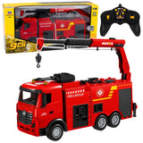 Fjärrstyrd brandbil 1:18 med ljus 2.4GHz Huina 1362