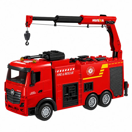 Fjärrstyrd brandbil 1:18 med ljus 2.4GHz Huina 1362