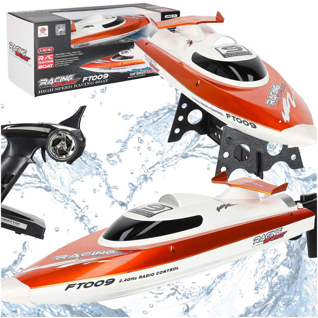Fjärrstyrd båt FT009 30 km/h 2.4GHz 150 m räckvidd orange