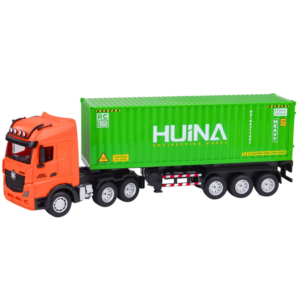 Fjärrstyrd containerlastbil RC 1:18 9CH 2.4GHz med trailer LED/ljud
