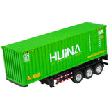 Fjärrstyrd containerlastbil RC 1:18 9CH 2.4GHz med trailer LED/ljud