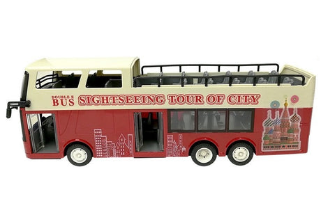 Fjärrstyrd dubbeldäckarbuss 1:18 med ljus/ljud 2,4 GHz 34 cm