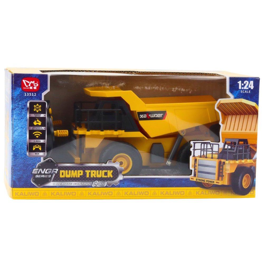 Fjärrstyrd dumper 1:24 2.4 GHz 9CH med självlastning LED 360°