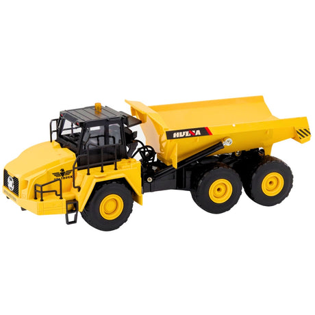 Fjärrstyrd dumper Huina 1553 1:16 2.4GHz 7.4V batteri gul/svart