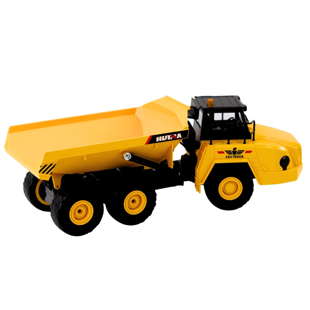 Fjärrstyrd dumper Huina 1553 1:16 2.4GHz 7.4V batteri gul/svart