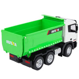 Fjärrstyrd dumpertruck 1:18 2.4 GHz med ljus/ljud och lyftbar flak