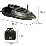 Fjärrstyrd isfiskebåt med GPS 500 m räckvidd 2 motorer 1,5 kg