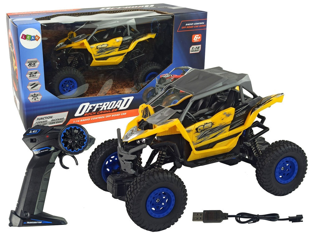 Fjärrstyrd off-road bil 1:16 2,4 GHz med batteri och laddare