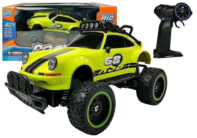 Fjärrstyrd off-road bil 1:18 2.4 GHz med ljus, från 6 år