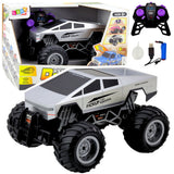 Fjärrstyrd off-road pickup 1:16 med LED & sprayeffekt, USB-laddad