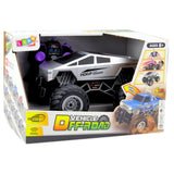 Fjärrstyrd off-road pickup 1:16 med LED & sprayeffekt, USB-laddad