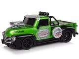 Fjärrstyrd pickup truck 1:18 grön 24 cm, 6+ år