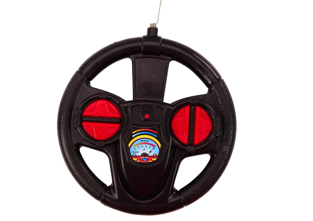 Fjärrstyrd polisbil 1:24 med fjärrkontroll, blå/svart (slumpad)