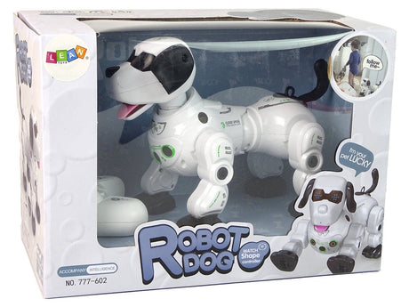 Fjärrstyrd robot-hund interaktiv med ljusögon och ångeffekt 25 cm