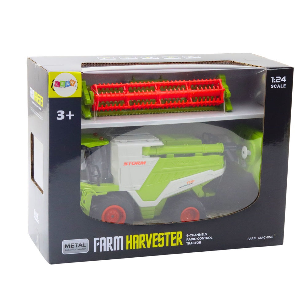 Fjärrstyrd skördetröska 1:24 2.4 GHz med ljus/ljud och rökgenerator