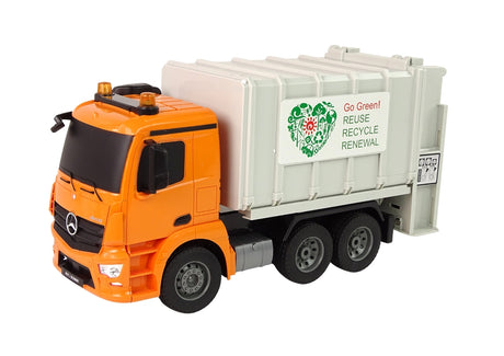 Fjärrstyrd sopbil 40 cm 2.4 GHz med ljus/ljud och rörlig container