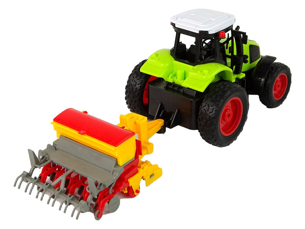Fjärrstyrd traktor 1:16 med balpress, batteri 3,7V & laddare