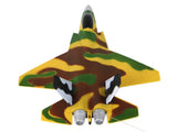 Fjärrstyrt jaktplan med ljus & ljud, militärfärger, 23 cm
