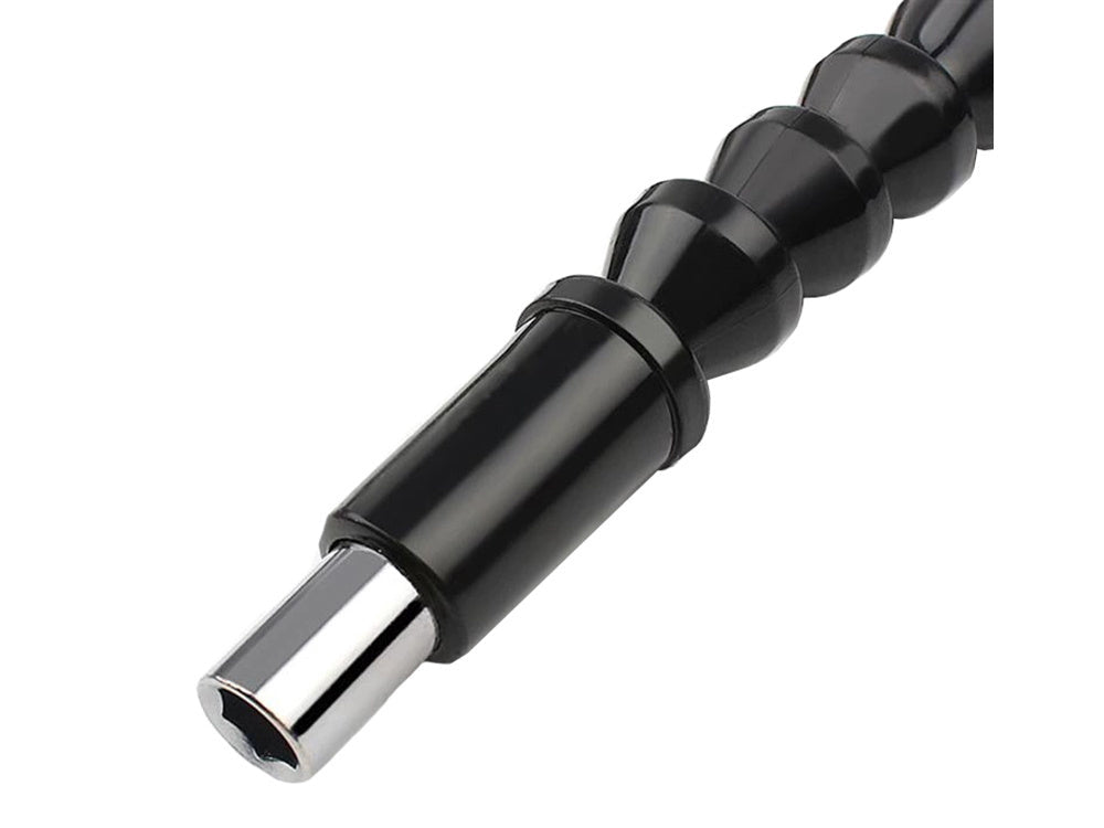 Flexibel bitförlängare 30 cm magnetisk svart för skruvdragare/borr