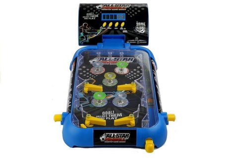 Flipperspel bordmodell med LCD-display och lampor, blå 53,5 cm