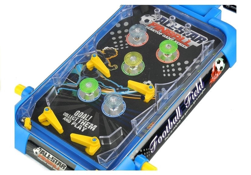 Flipperspel bordmodell med LCD-display och lampor, blå 53,5 cm