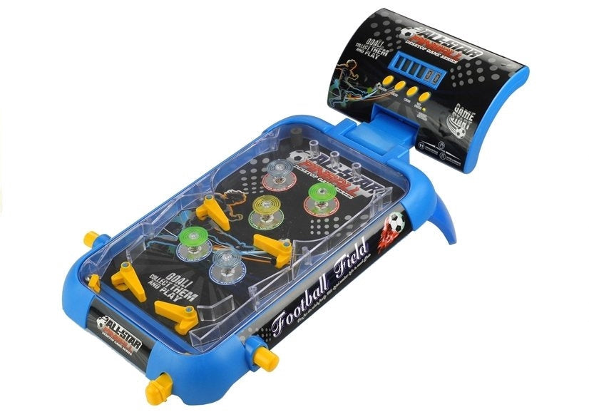 Flipperspel bordmodell med LCD-display och lampor, blå 53,5 cm