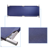 Fällbar campingbädd 190,5x70,5 cm stålram 150 kg mörkblå med väska