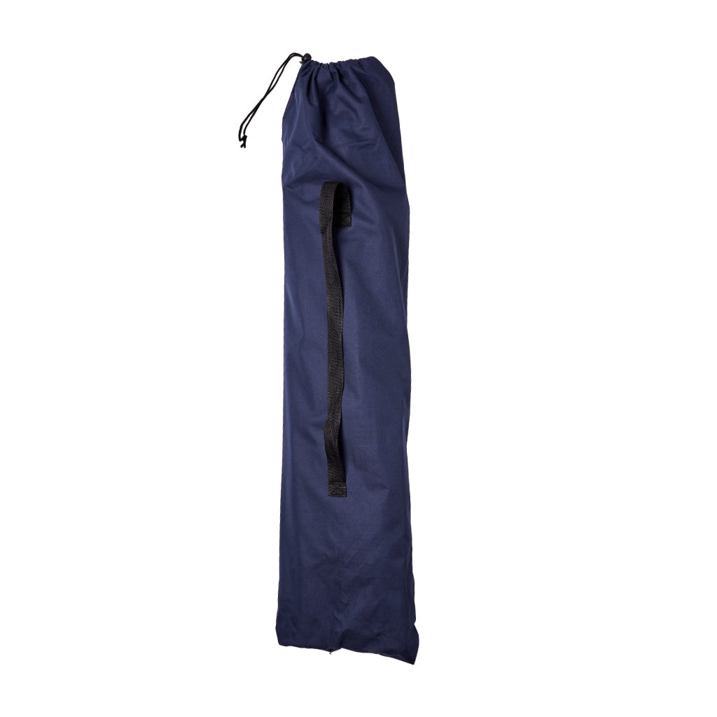 Fällbar campingbädd 190,5x70,5 cm stålram 150 kg mörkblå med väska
