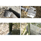Fällbar multiverktygsspade 16-i-1 med 2 nylonfodral, aluminium/rostfritt