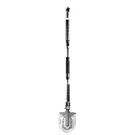 Fällbar multiverktygsspade 16-i-1 med 2 nylonfodral, aluminium/rostfritt