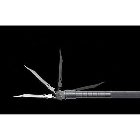 Fällbar multiverktygsspade 16-i-1 med 2 nylonfodral, aluminium/rostfritt