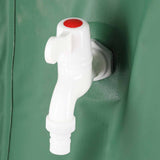 Fällbar regnvattenbehållare 500L PVC med kran och lock 100x78 cm
