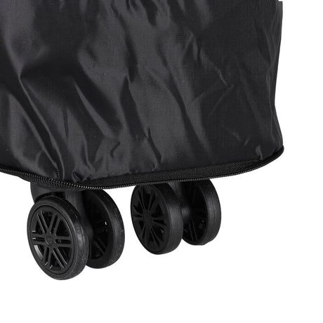 Fällbar resväska 50L vattentålig polyester Oxford svart 360° hjul