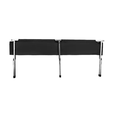 Fällsäng camping 189x70 cm 110 kg med transportväska svart