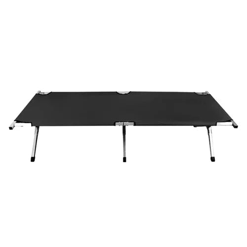 Fällsäng camping 189x70 cm 110 kg med transportväska svart