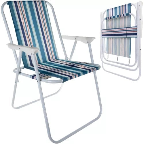 Fällstol campingstol Bergamo förstärkt sits 50x43x75 cm