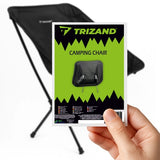 Fällstol campingstol svart 120 kg med transportväska, Oxford 600D