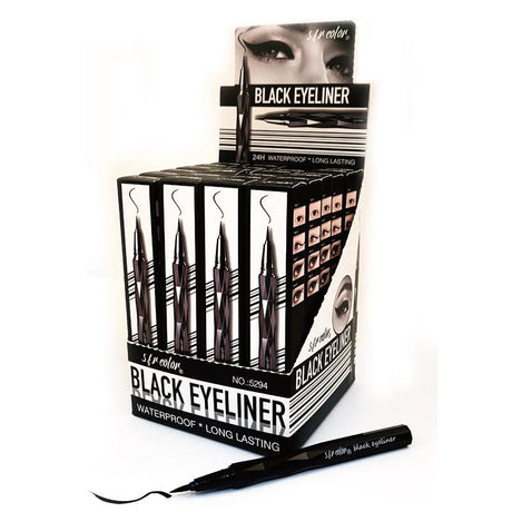 Flytande eyeliner svart vattenfast 0,65 ml