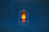 Flytande klor/bromdispenser solcell med LED för 7,6 cm tabletter